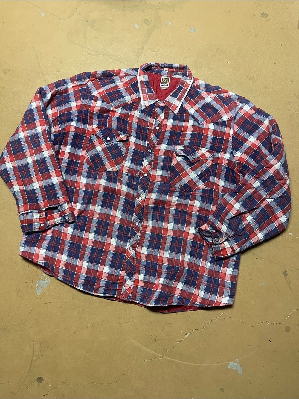 Vintage Kodiak Plaid Insulated Snap Button Jacket XXXL/XL Thrashed